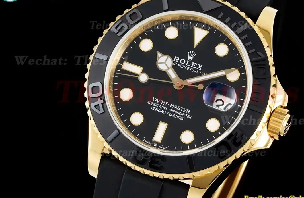 YachtMaster 226658 42mm YG RU Black Dot EWF A3235