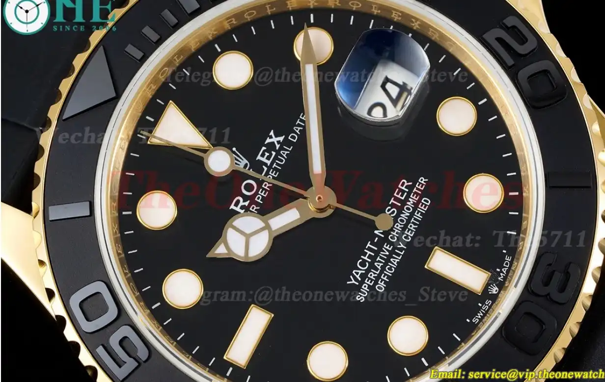 YachtMaster 226658 42mm YG RU Black Dot EWF A3235