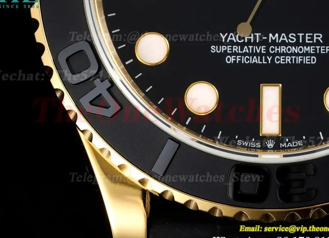 YachtMaster 226658 42mm YG RU Black Dot EWF A3235