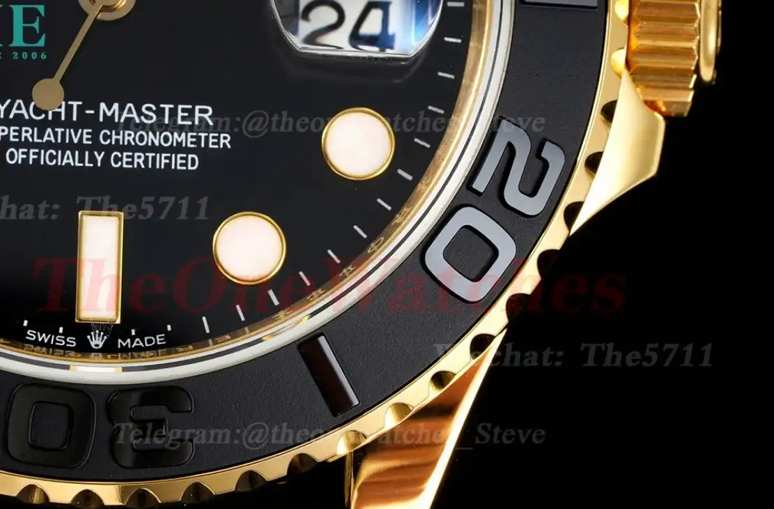 YachtMaster 226658 42mm YG RU Black Dot EWF A3235