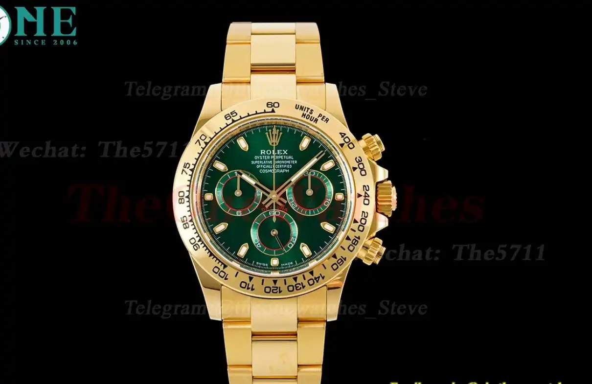 Daytona 116508 YG YG Green Dial 904L BTF SA4130