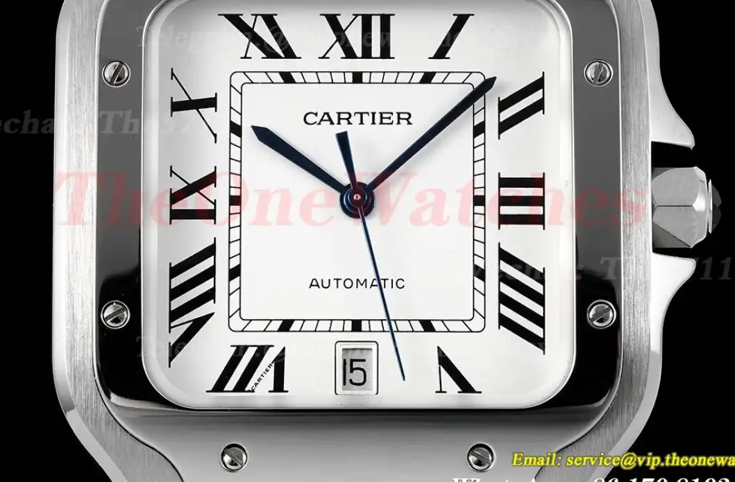 Santos De Cartier 2018 Mens XL 40mm SS SS Wht BVF MY9019