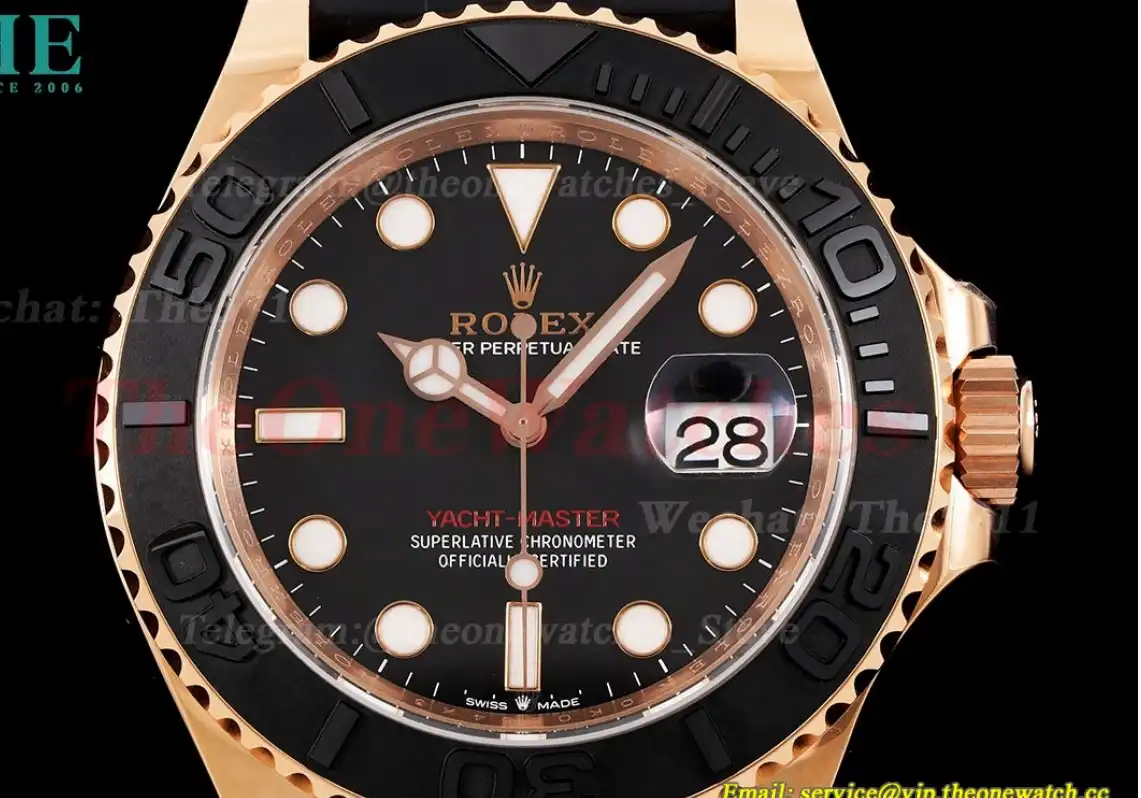 Yacht-Master 126655 40mm RG RU Black Dot C+S VR3235