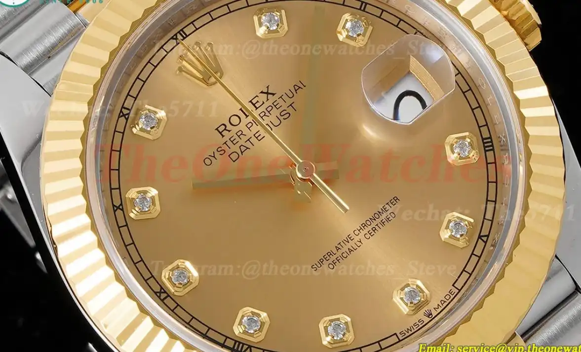 Datejust 126333 41mm Jubilee Flt 904L SS YG Gold Dial King VR3235