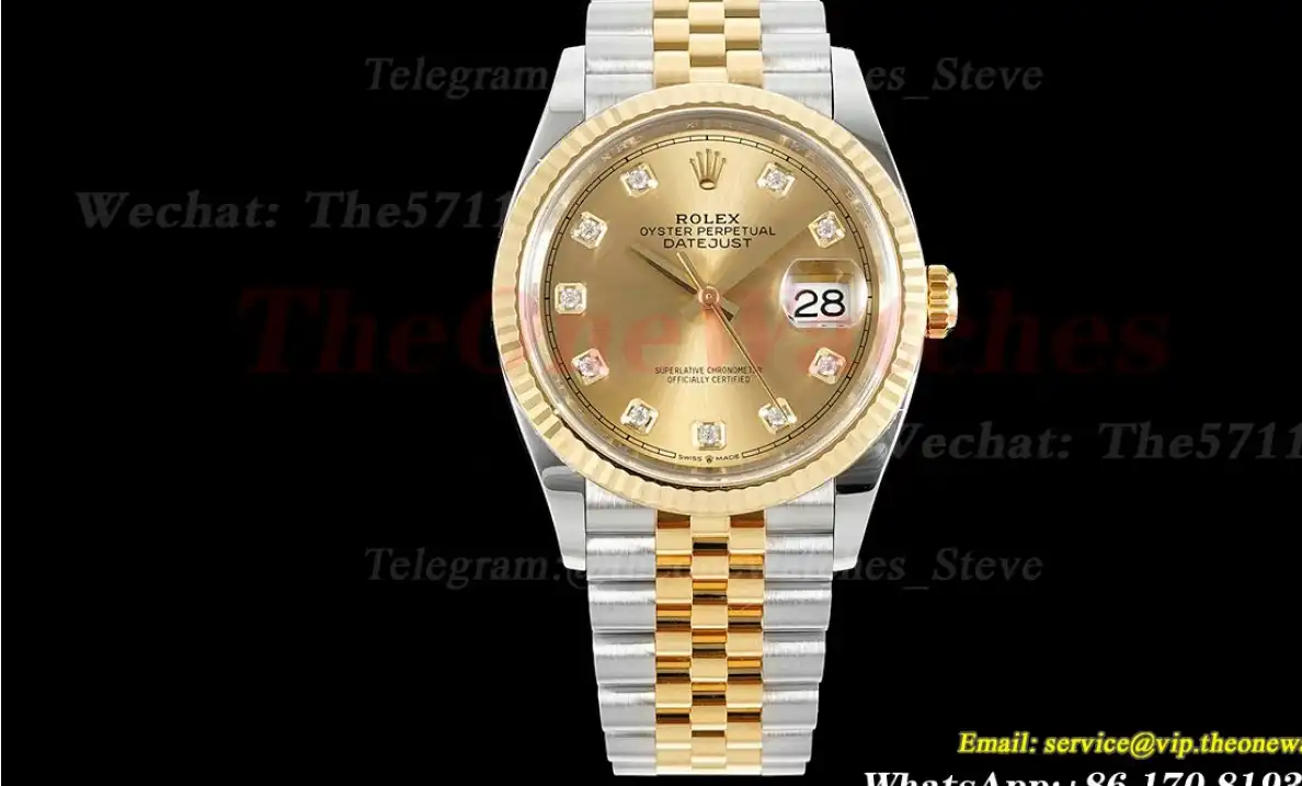 Datejust 126233 36mm Jub YG SS Gold Dia Clean SH3235