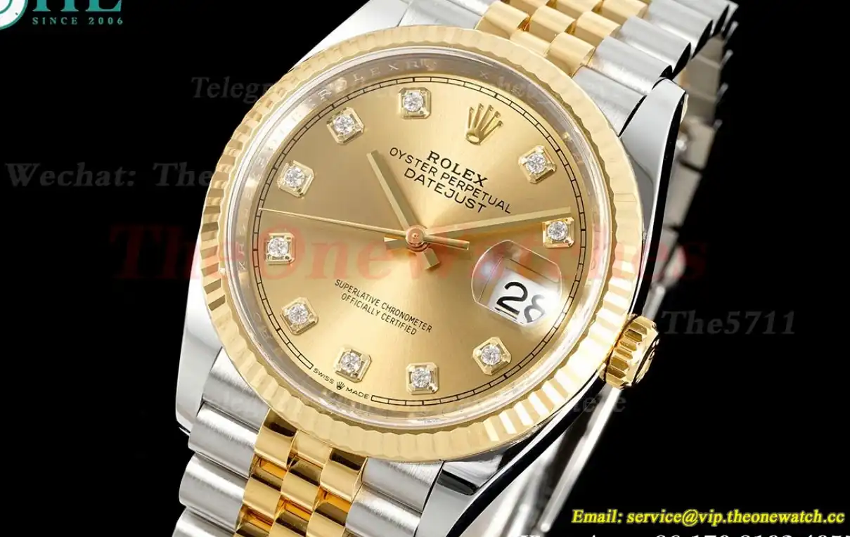 Datejust 126233 36mm Jub YG SS Gold Dia Clean SH3235