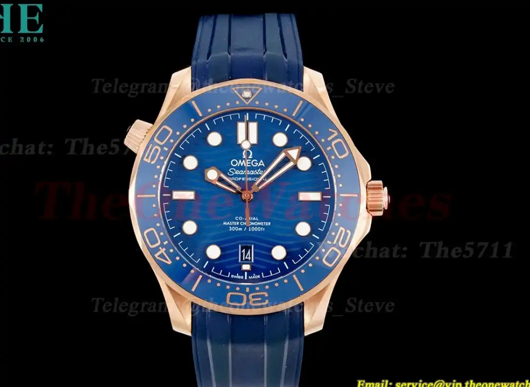 Seamaster 300m 42mm RG RU Blue Dial VSF A8801