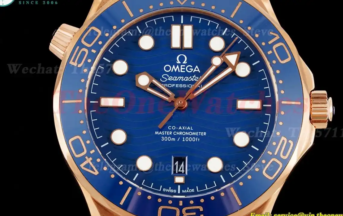 Seamaster 300m 42mm RG RU Blue Dial VSF A8801