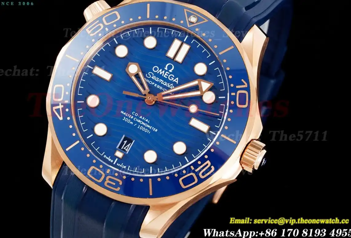 Seamaster 300m 42mm RG RU Blue Dial VSF A8801