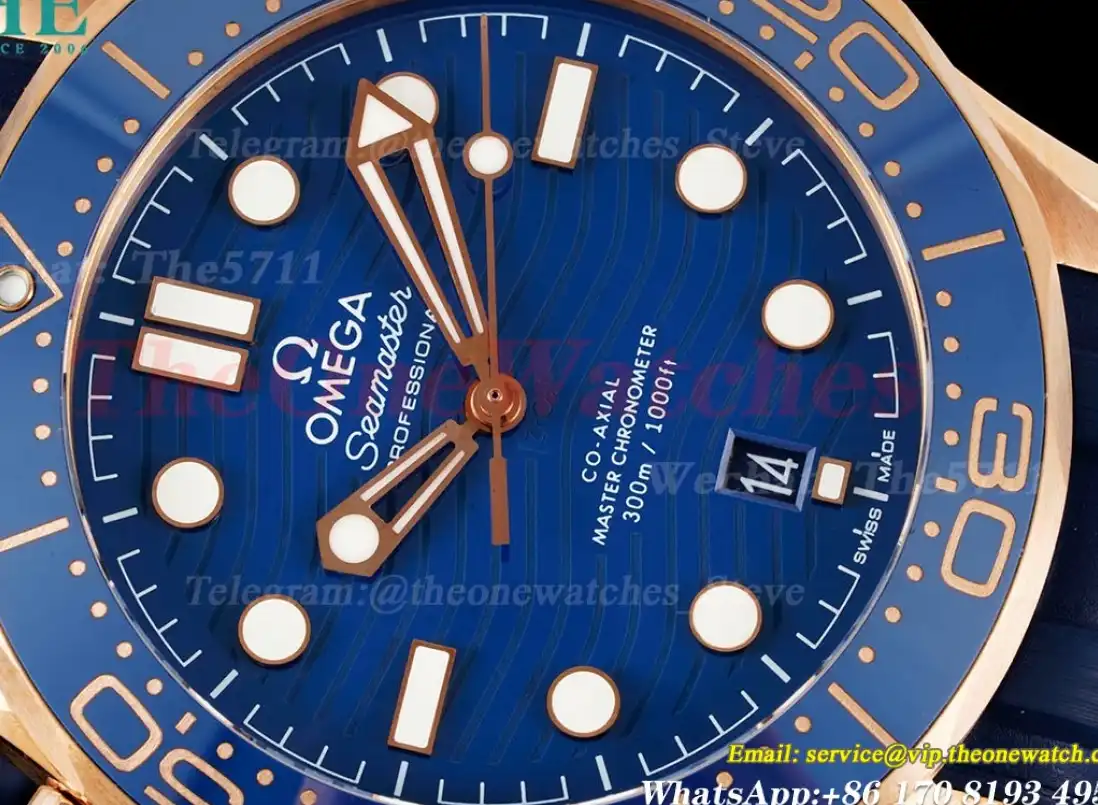 Seamaster 300m 42mm RG RU Blue Dial VSF A8801