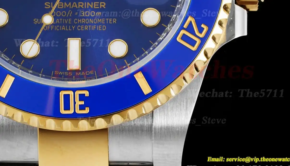 Submariner 116613LB Bluesy 40mm 904L YG SS Blue Dial Clean VS3135