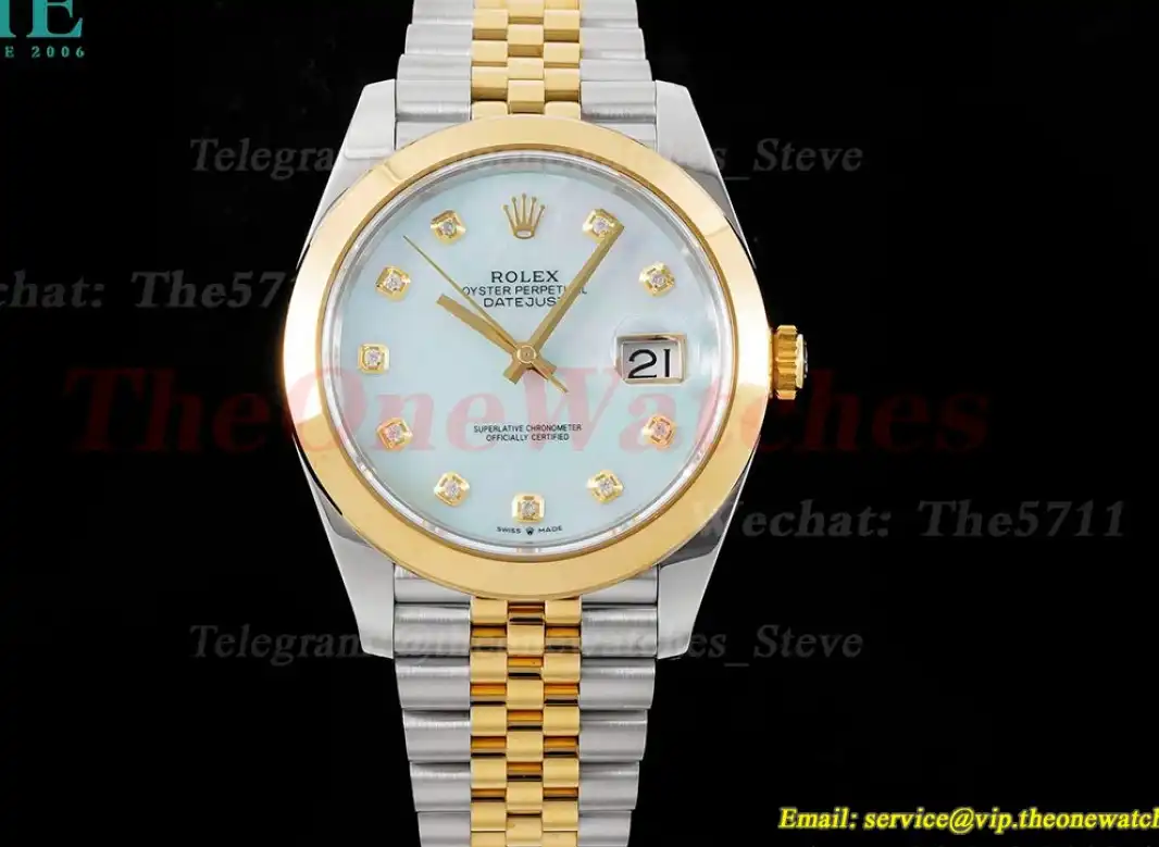 Datejust 126303 41mm Jubilee 904L SS YG Mop Dia King VR3235