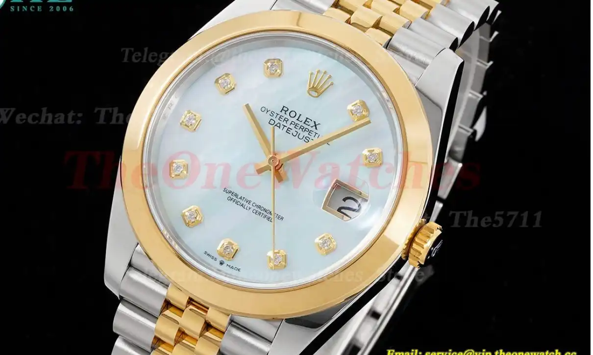 Datejust 126303 41mm Jubilee 904L SS YG Mop Dia King VR3235