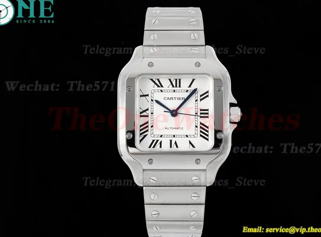 Santos De Cartier 35mm SS SS White Dial BVF MY9039