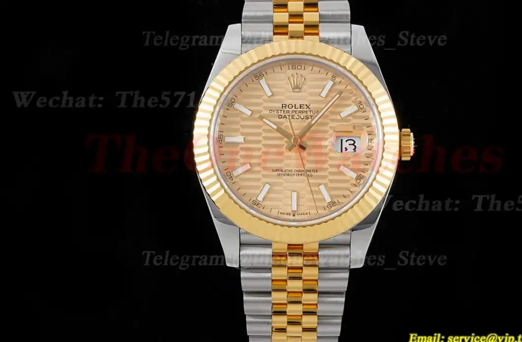 Datejust 126333 41mm Jubilee 904L SS YG Gold Stk King VR3235