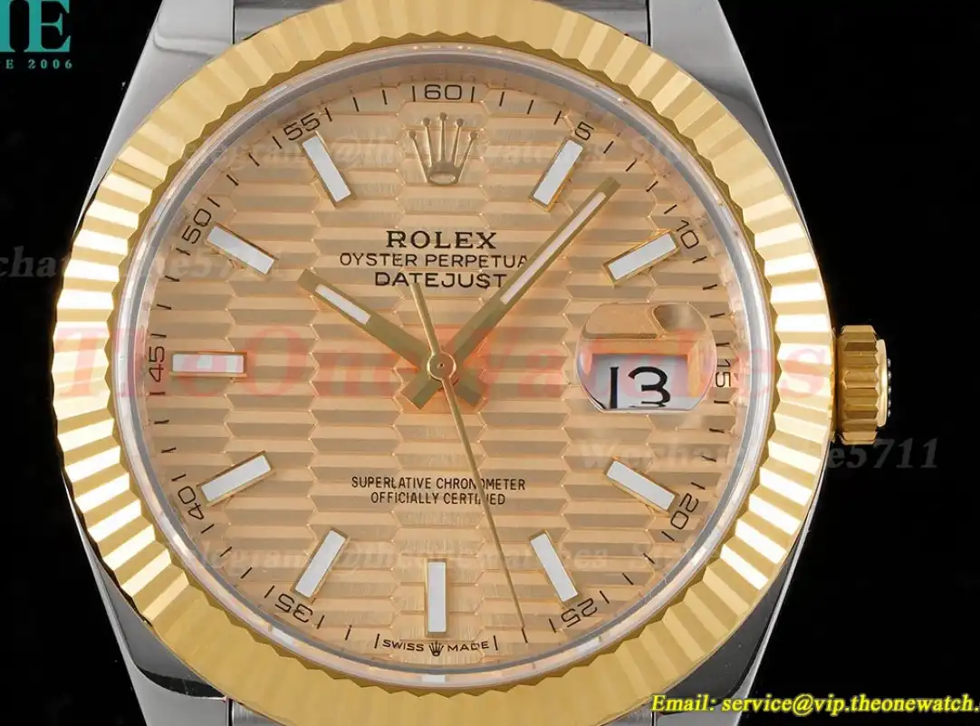 Datejust 126333 41mm Jubilee 904L SS YG Gold Stk King VR3235