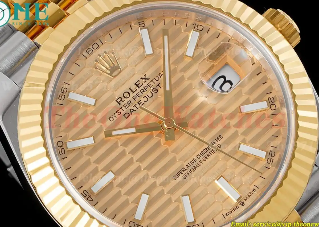 Datejust 126333 41mm Jubilee 904L SS YG Gold Stk King VR3235