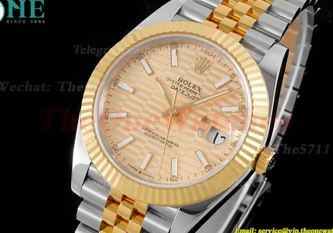 Datejust 126333 41mm Jubilee 904L SS YG Gold Stk King VR3235