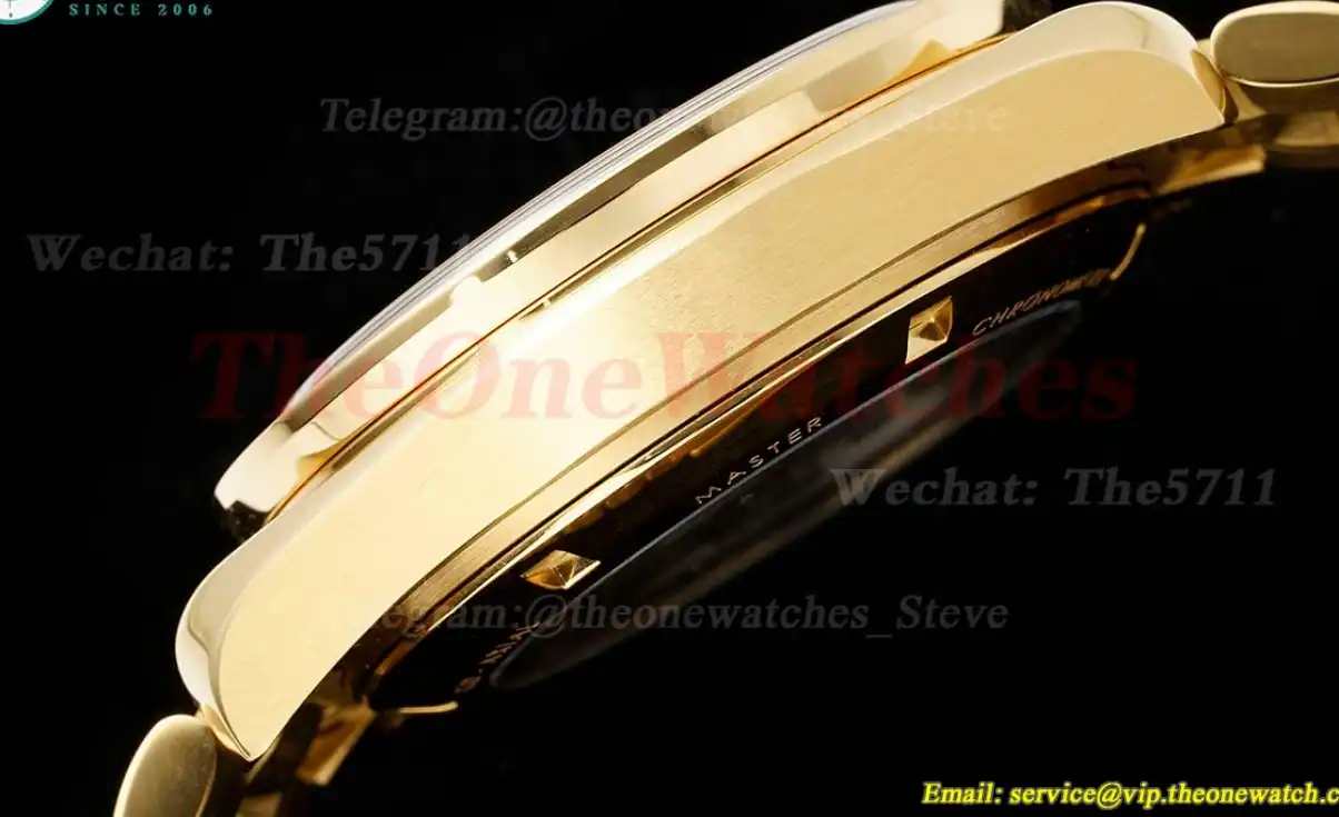 Speedmaster 41mm YG YG Gold Dial RMF A7750 Mod