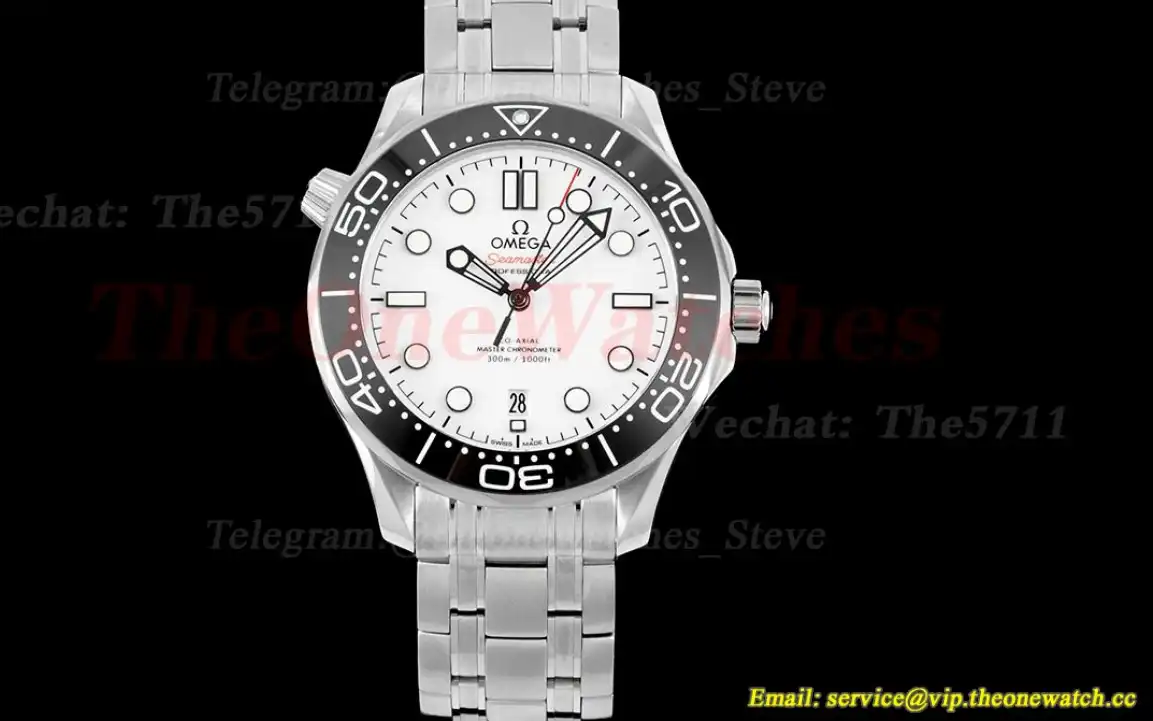 Seamaster 300m 42mm SS SS White VSF V2 A8800