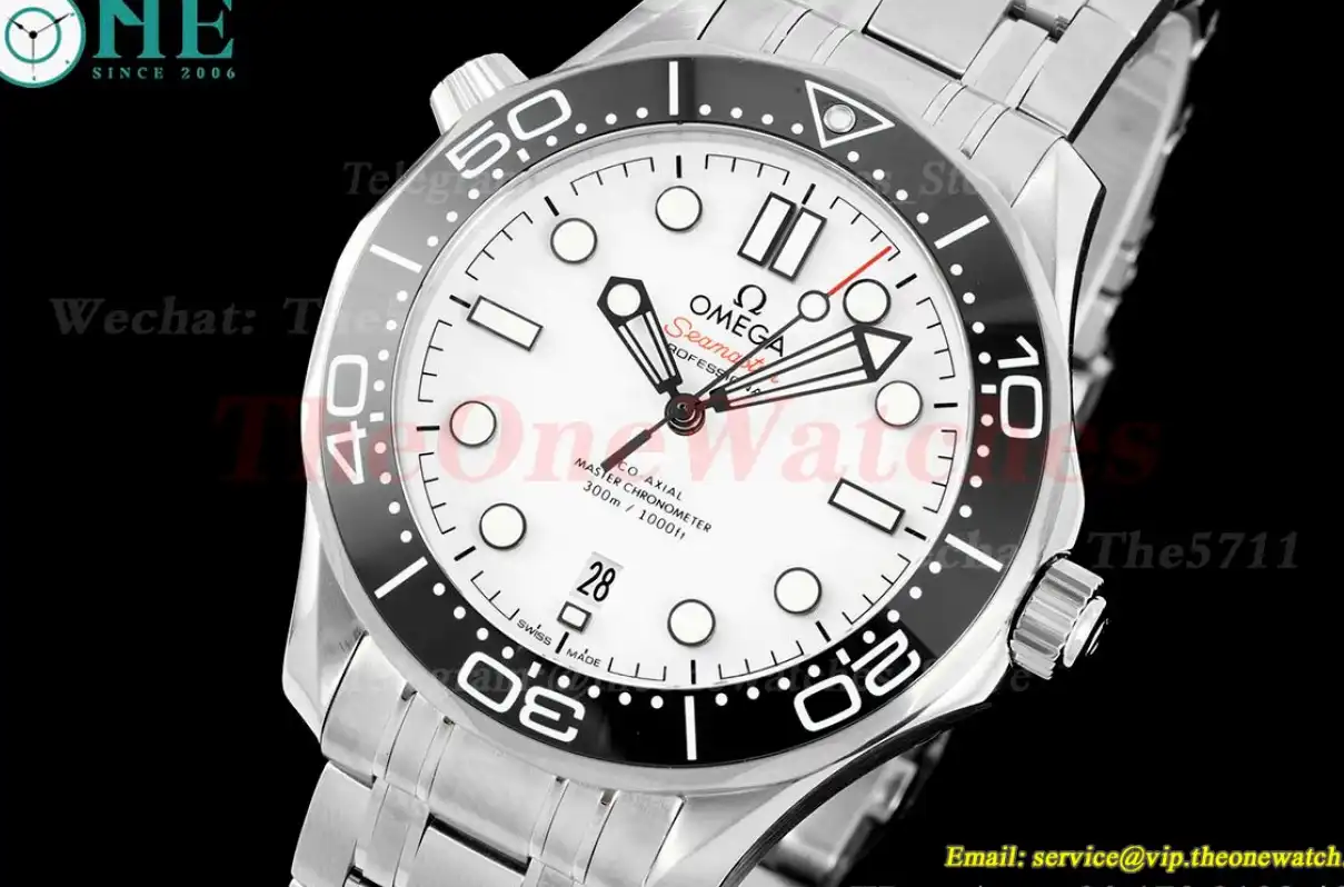 Seamaster 300m 42mm SS SS White VSF V2 A8800