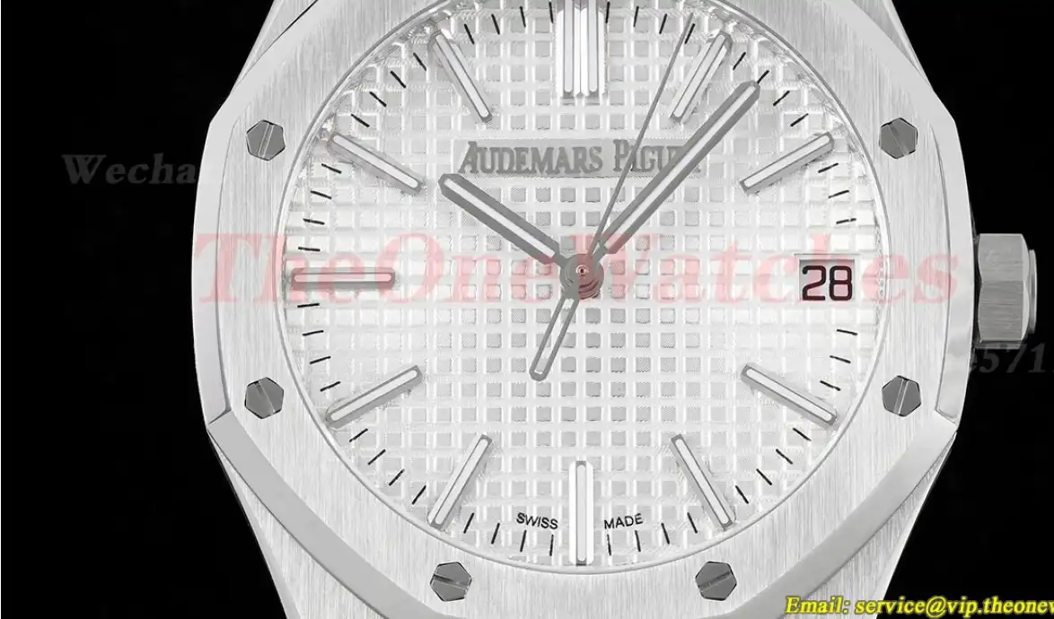 Royal Oak 15510 SS SS White Stk APSF A4302 Super Clone