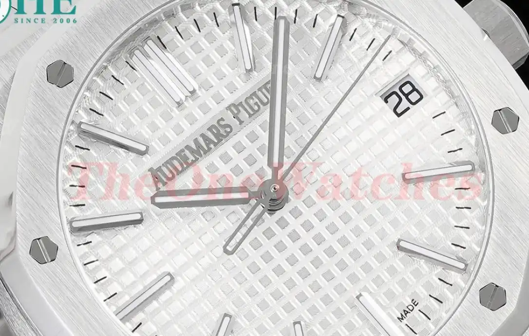 Royal Oak 15510 SS SS White Stk APSF A4302 Super Clone