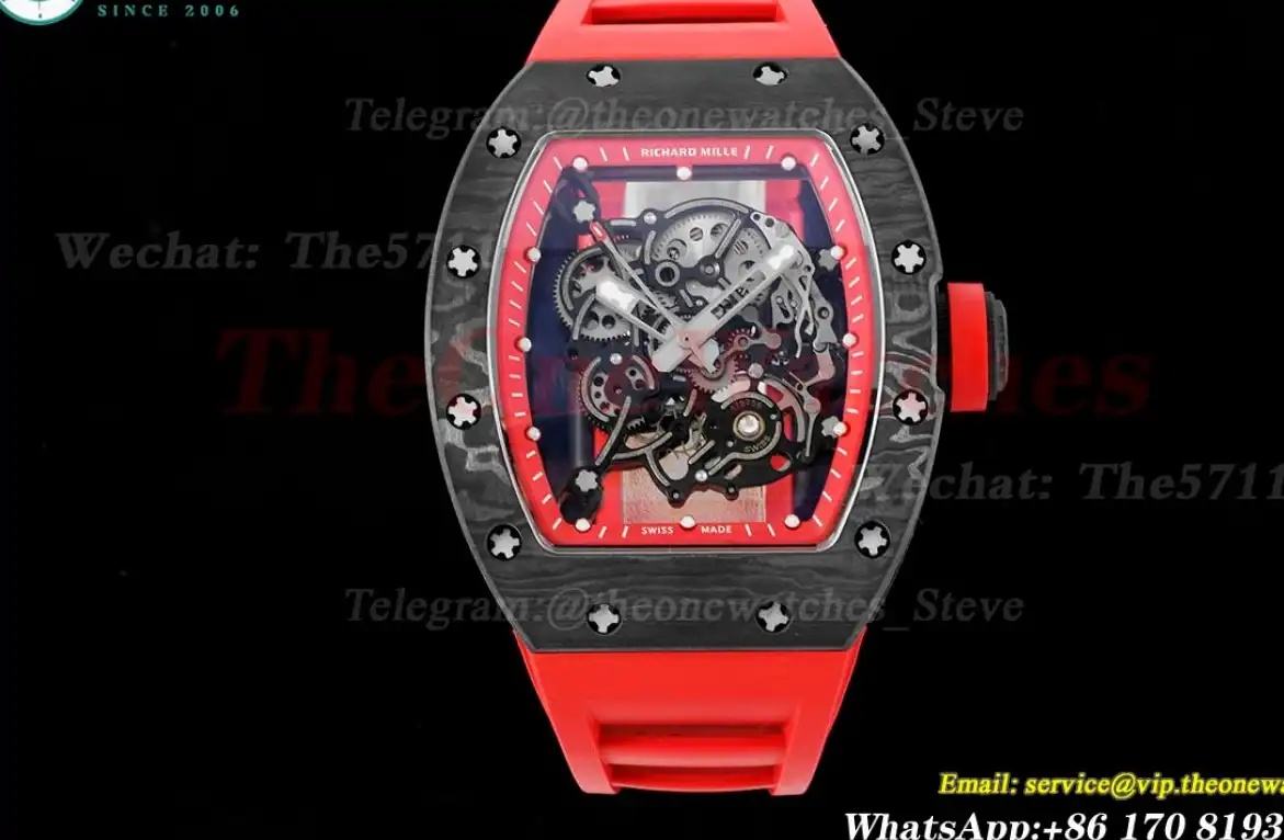 RM055 Real NTPT Skeleton Red Dial RMF RMUL2