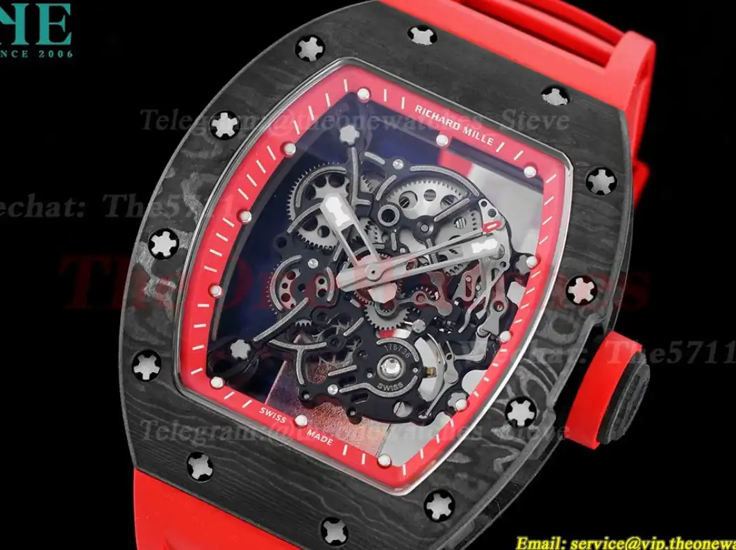 RM055 Real NTPT Skeleton Red Dial RMF RMUL2