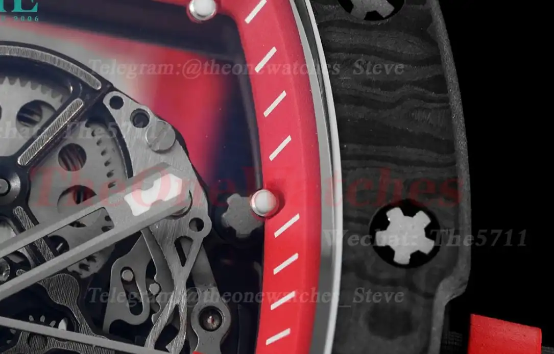 RM055 Real NTPT Skeleton Red Dial RMF RMUL2