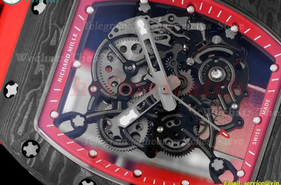 RM055 Real NTPT Skeleton Red Dial RMF RMUL2