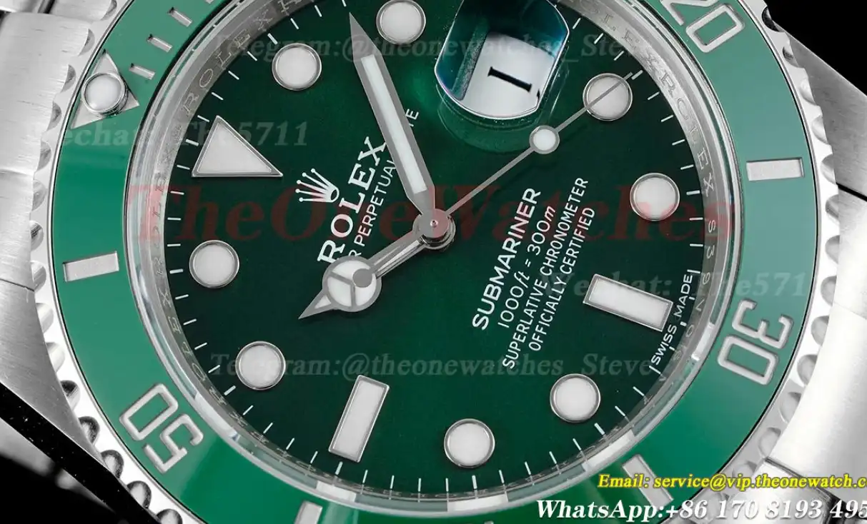 Submariner 116610LV Hulk 40mm SS SS Green Dial VSF VS3135