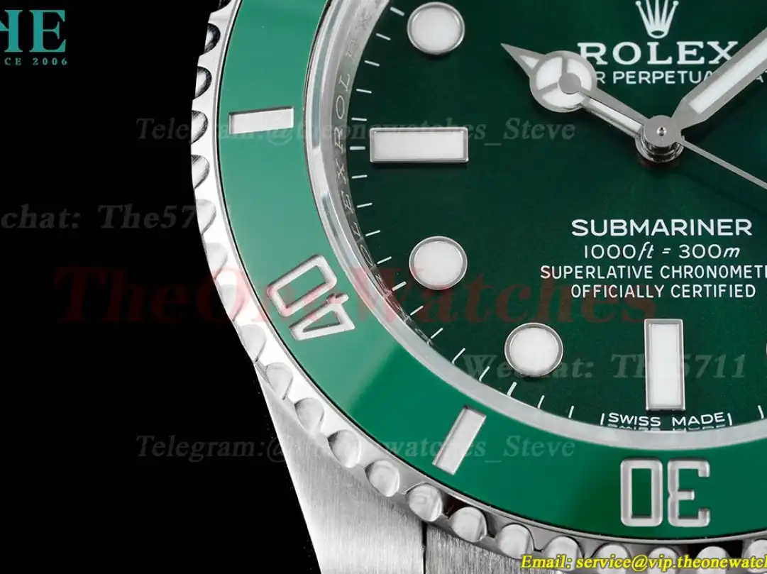 Submariner 116610LV Hulk 40mm SS SS Green Dial VSF VS3135