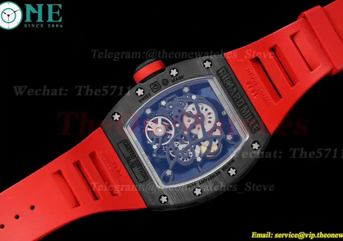 RM055 Real NTPT Skeleton Red Dial RMF RMUL2