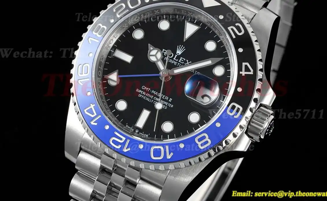 GMT Master II 126710 BLNR Black Blue Ceramic 904L Steel APSF Black Dial VR3285