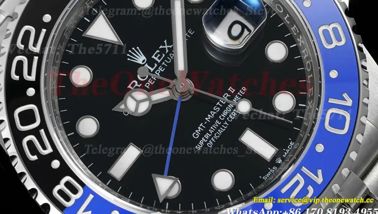 GMT Master II 126710 BLNR Black Blue Ceramic 904L Steel APSF Black Dial VR3285