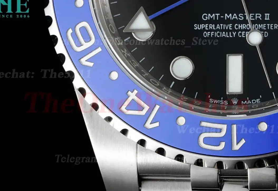 GMT Master II 126710 BLNR Black Blue Ceramic 904L Steel APSF Black Dial VR3285