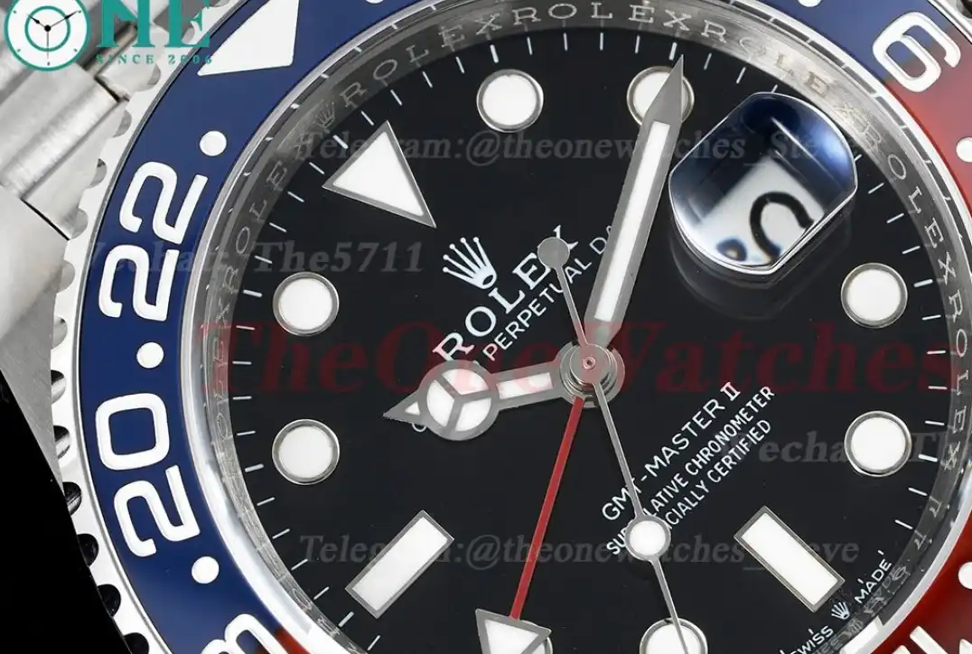 GMT Master II 126710 BLRO Red Blue Ceramic 904L Steel APSF Black Dial VR3285