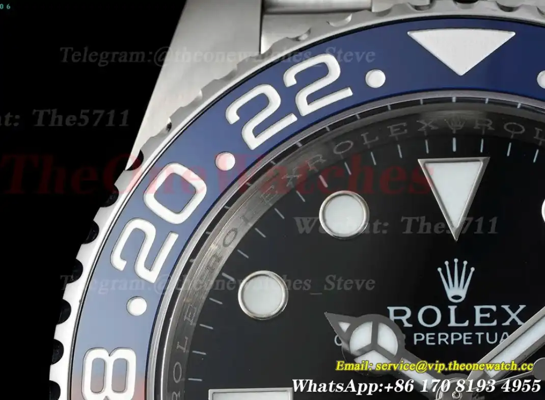 GMT Master II 126710 BLRO Red Blue Ceramic 904L Steel APSF Black Dial VR3285