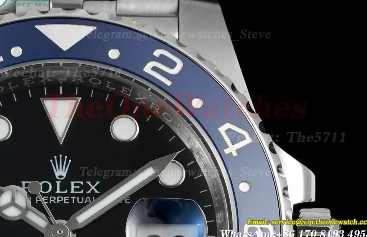 GMT Master II 126710 BLRO Red Blue Ceramic 904L Steel APSF Black Dial VR3285