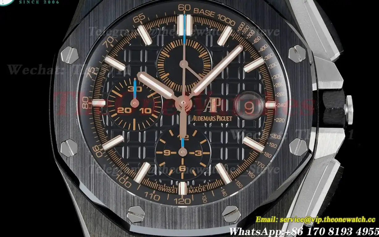 Royal Oak Offshore 44mm Ceramic RU Black Stk APF A3126