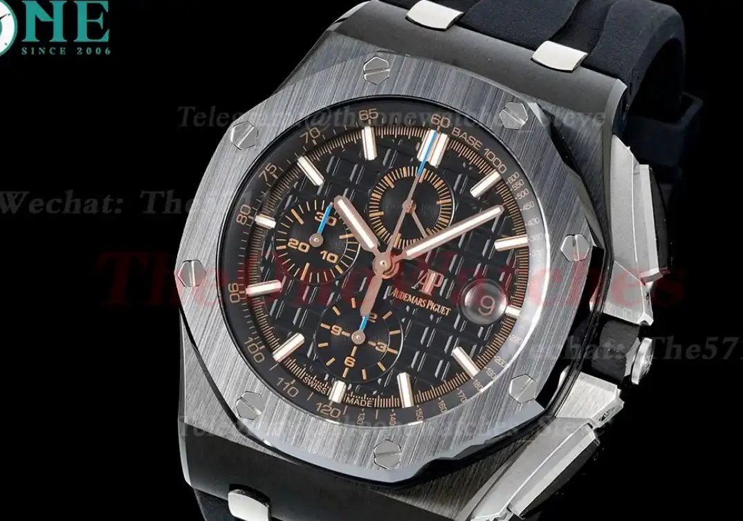 Royal Oak Offshore 44mm Ceramic RU Black Stk APF A3126