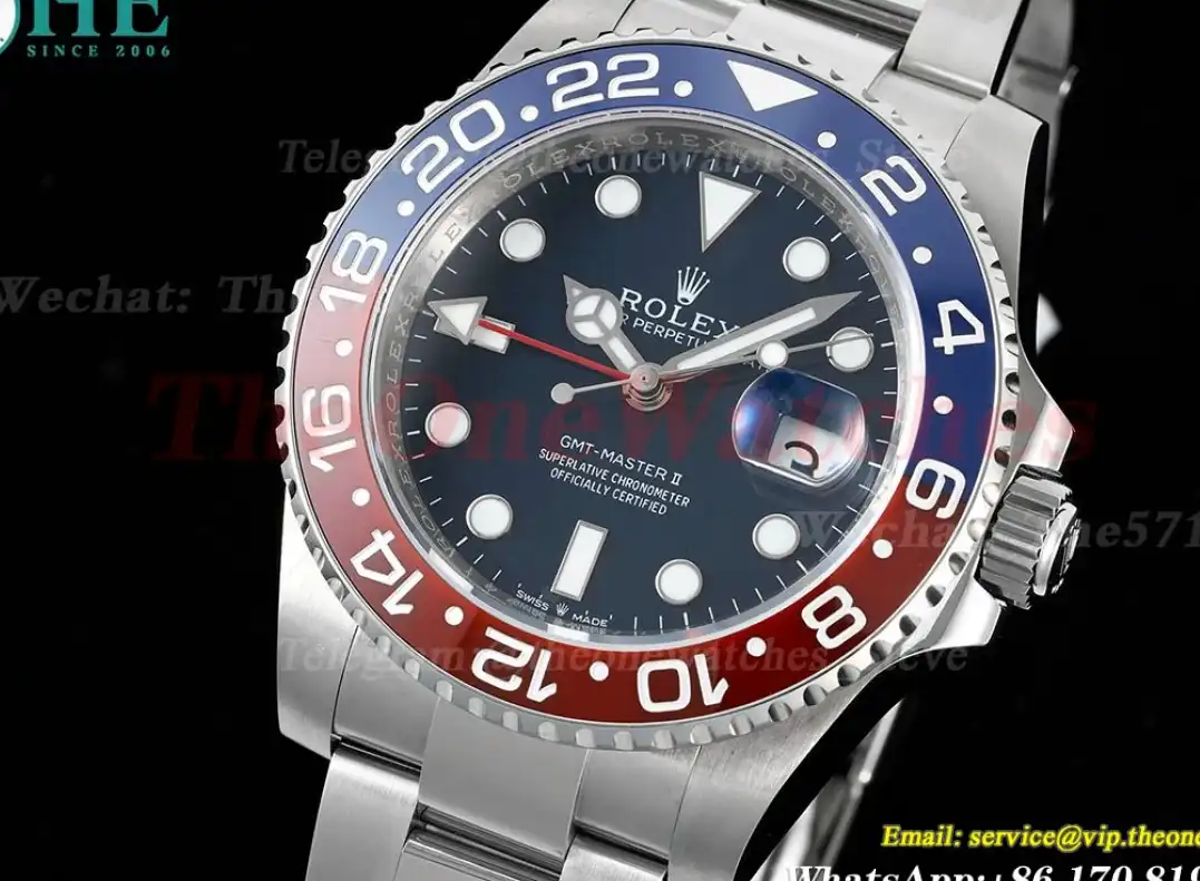 GMT Master II 126719 BLRO Red Blue Ceramic 904L Steel APSF Blue Dial VR3285