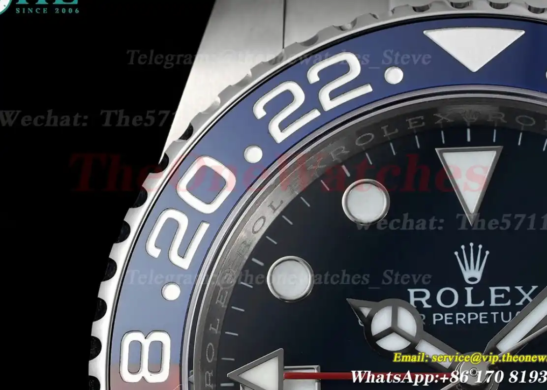 GMT Master II 126719 BLRO Red Blue Ceramic 904L Steel APSF Blue Dial VR3285