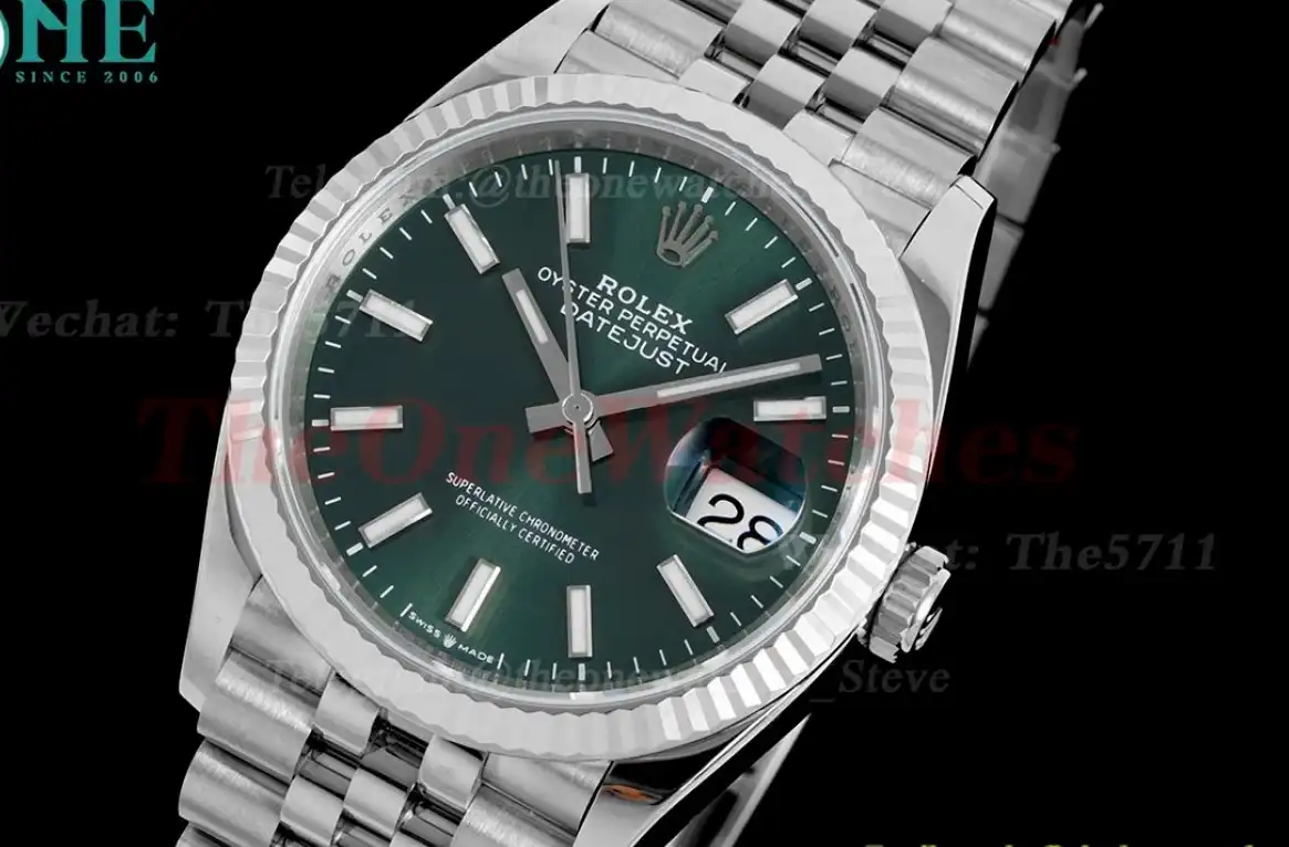 Datejust 126234 36mm Jub SS SS Green Stk VSF VS3235