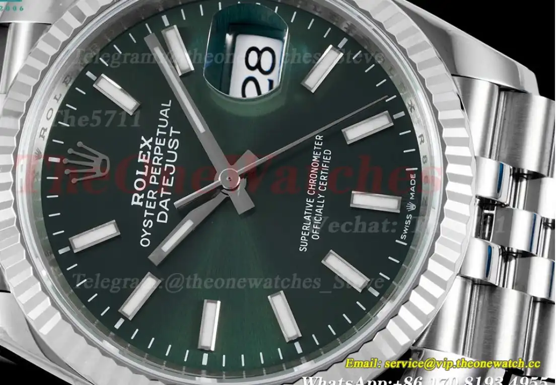 Datejust 126234 36mm Jub SS SS Green Stk VSF VS3235