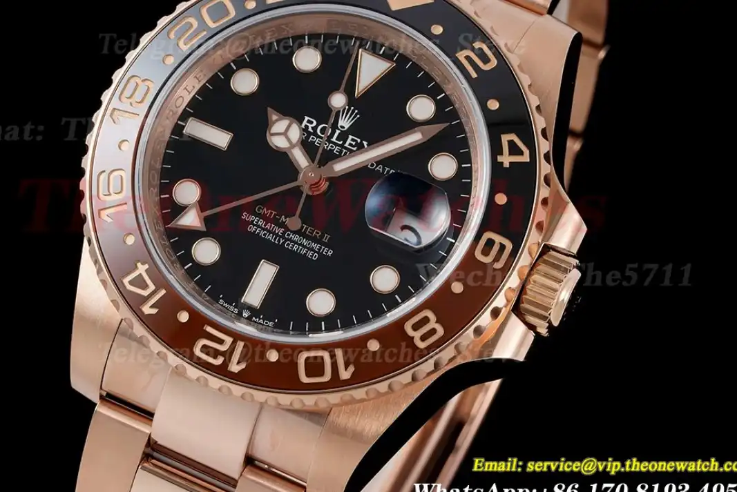 GMT Master II 126715 Rootbeer RG RG Black Dial ARF VR3285