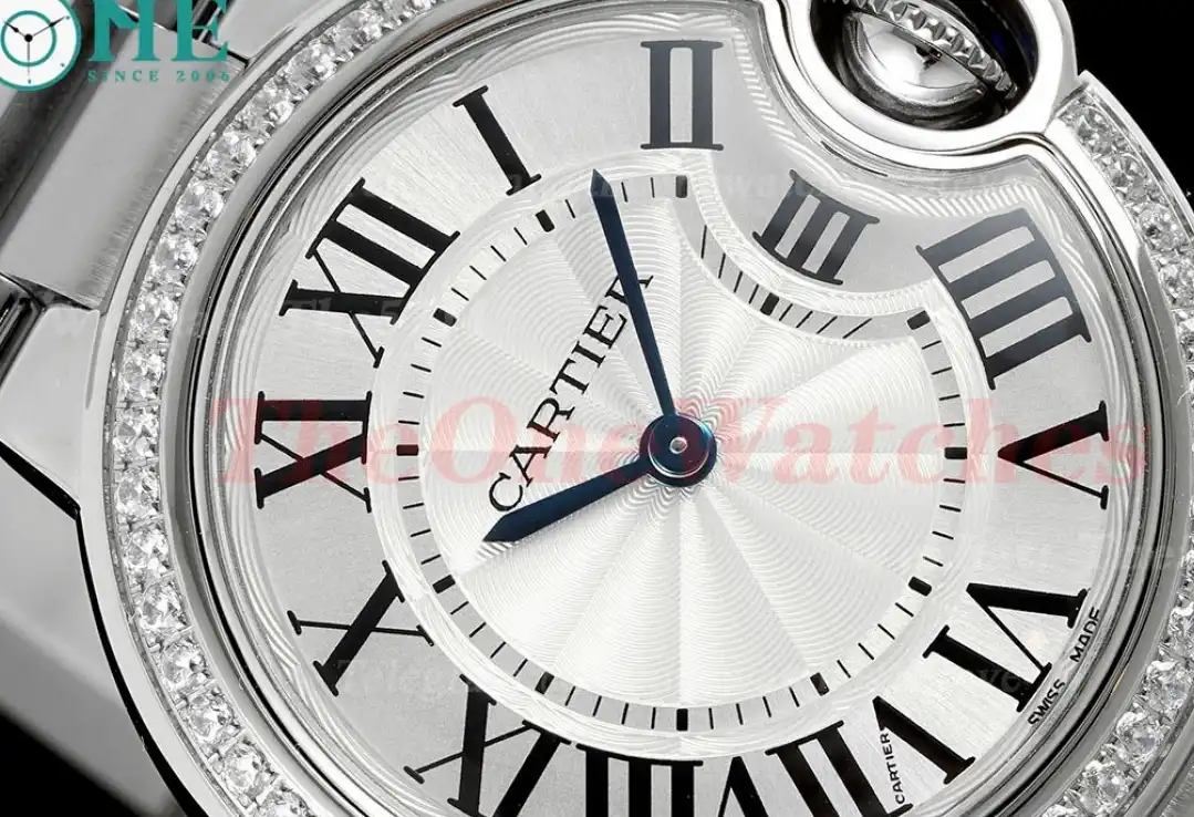 Ballon Bleu De Cartier 33mm Dia SS SS White Dial AF Quartz