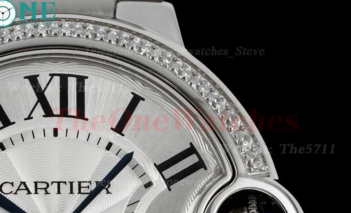 Ballon Bleu De Cartier 33mm Dia SS SS White Dial AF Quartz