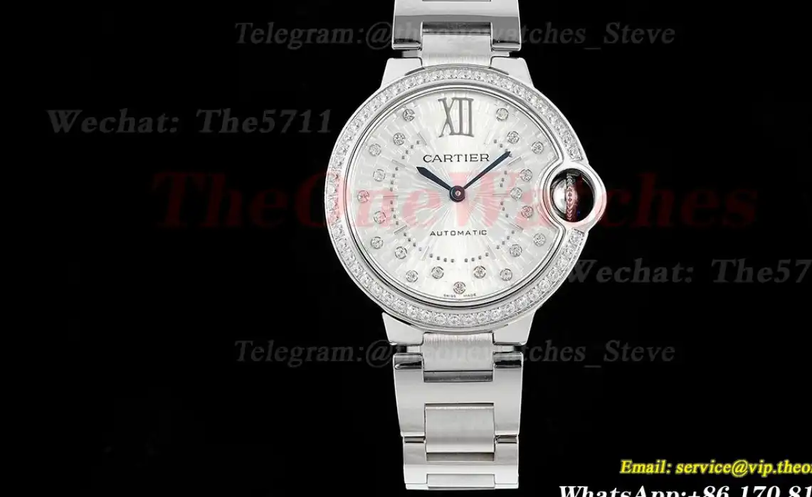 Ballon Bleu De Cartier 33mm Dia SS SS Diamond Dial AF NH05